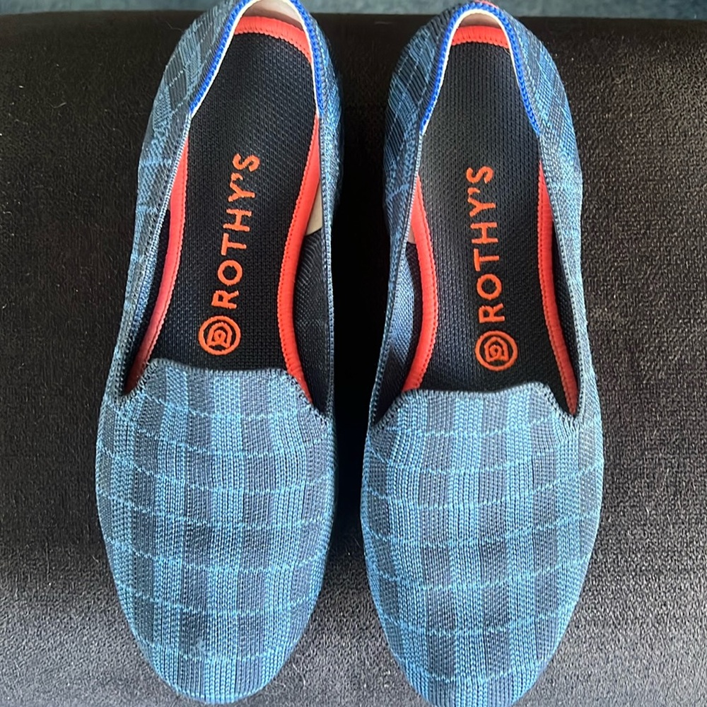 Rothy’s plaid loafers size 8.5